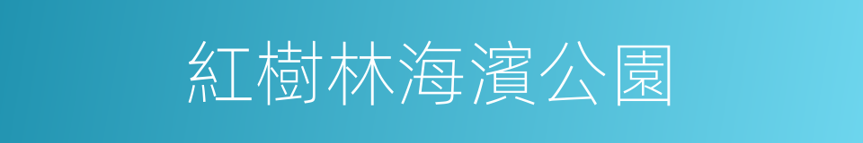 紅樹林海濱公園的同義詞