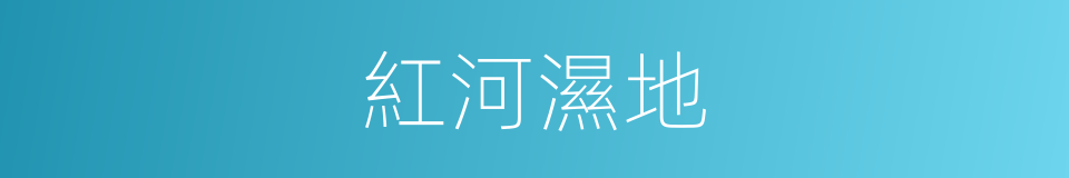紅河濕地的同義詞