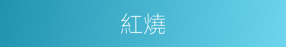 紅燒的意思