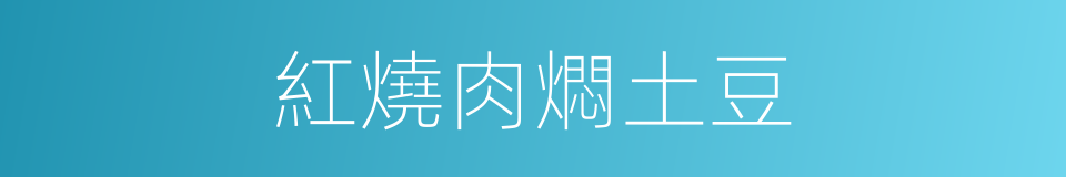 紅燒肉燜土豆的同義詞