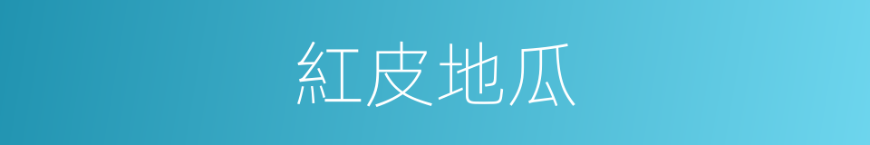 紅皮地瓜的同義詞