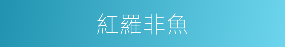 紅羅非魚的同義詞