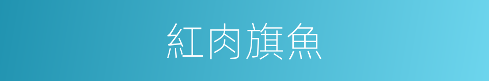 紅肉旗魚的同義詞