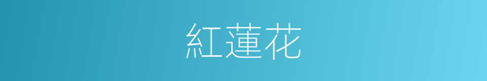 紅蓮花的同義詞