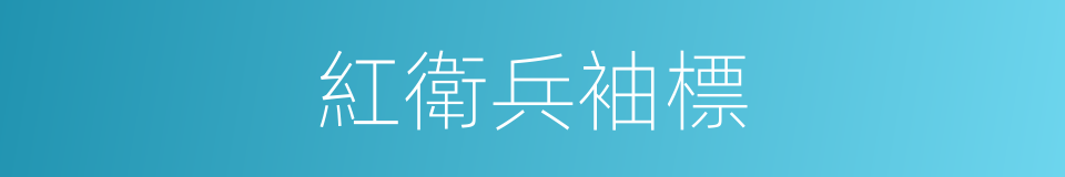 紅衛兵袖標的同義詞
