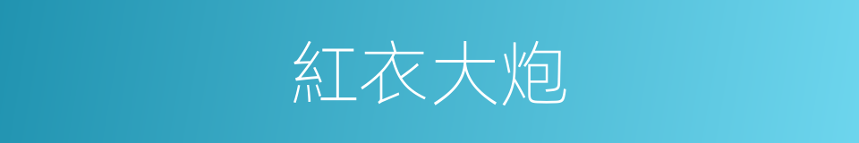 紅衣大炮的意思