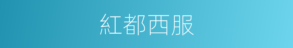 紅都西服的同義詞