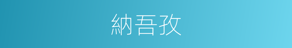 納吾孜的同義詞
