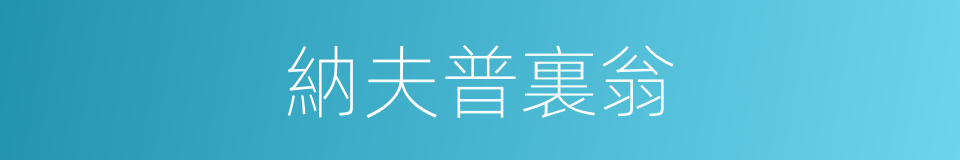 納夫普裏翁的同義詞