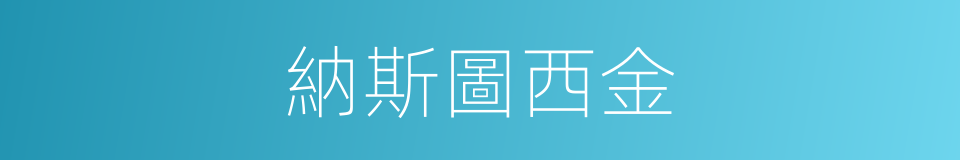 納斯圖西金的同義詞