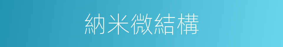 納米微結構的同義詞