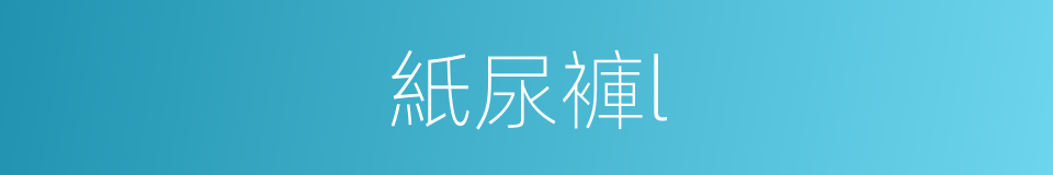 紙尿褲l的同義詞