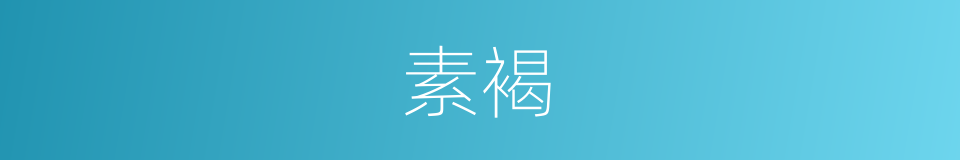 素褐的同义词