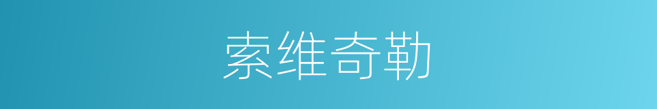 索维奇勒的同义词
