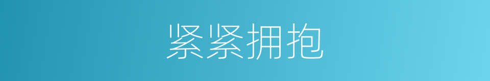 紧紧拥抱的同义词
