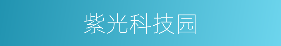 紫光科技园的同义词