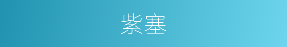 紫塞的意思