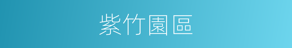 紫竹園區的同義詞