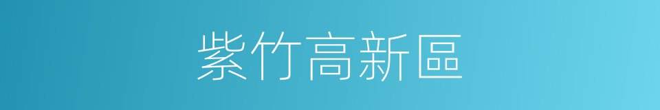 紫竹高新區的同義詞