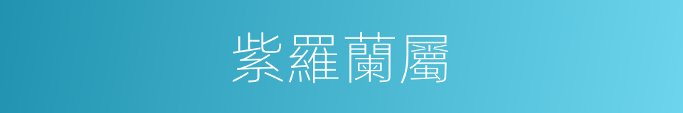 紫羅蘭屬的同義詞