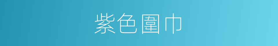 紫色圍巾的同義詞