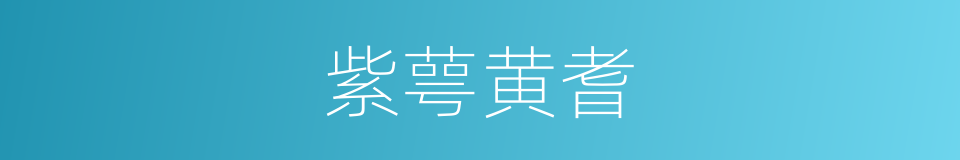 紫萼黄耆的同义词