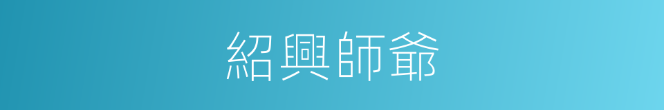 紹興師爺的意思