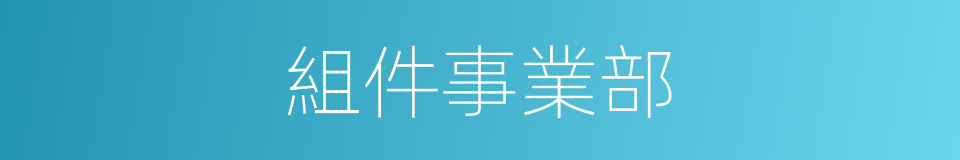 組件事業部的同義詞