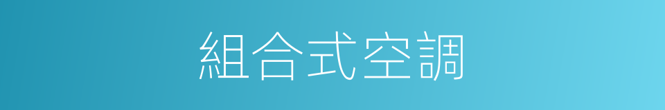 組合式空調的同義詞