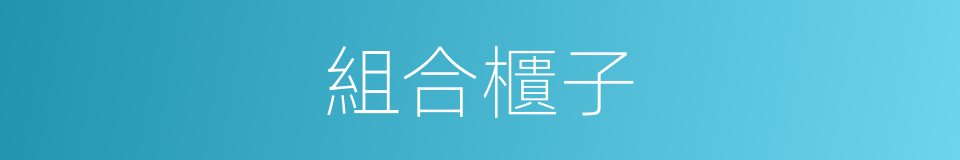 組合櫃子的同義詞