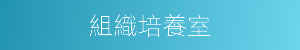 組織培養室的同義詞