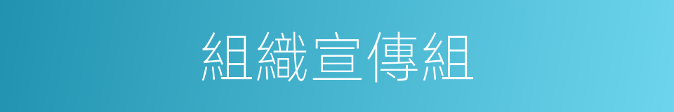 組織宣傳組的同義詞