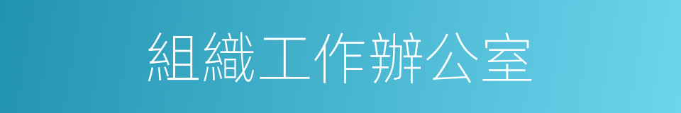 組織工作辦公室的同義詞