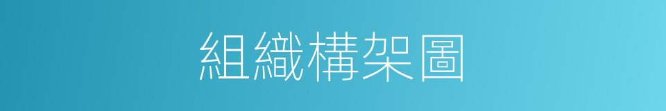 組織構架圖的同義詞