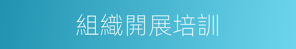 組織開展培訓的同義詞