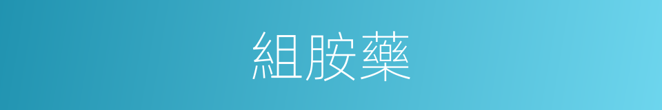 組胺藥的同義詞