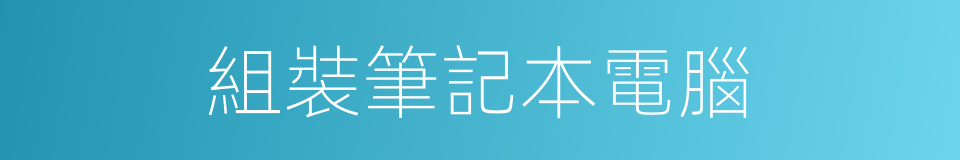 組裝筆記本電腦的同義詞