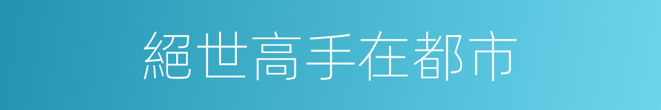 絕世高手在都市的同義詞