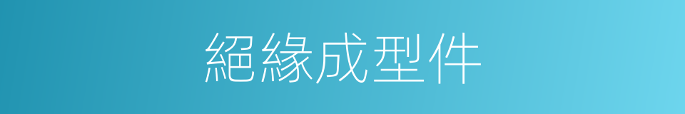 絕緣成型件的同義詞