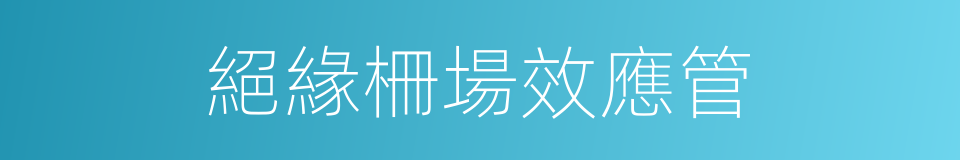 絕緣柵場效應管的同義詞