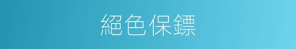 絕色保鏢的同義詞