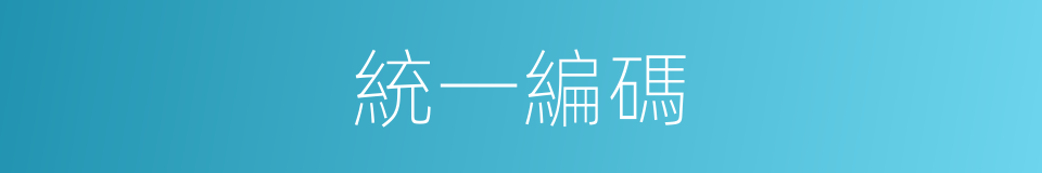 統一編碼的同義詞