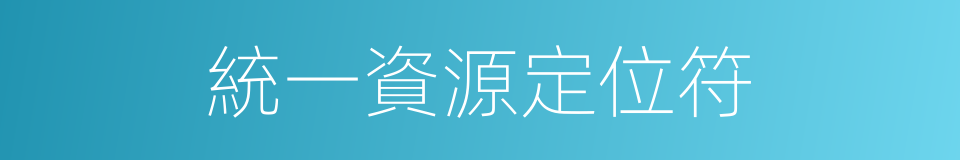 統一資源定位符的同義詞