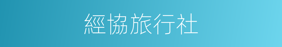 經協旅行社的同義詞
