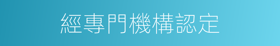 經專門機構認定的同義詞