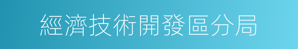 經濟技術開發區分局的同義詞