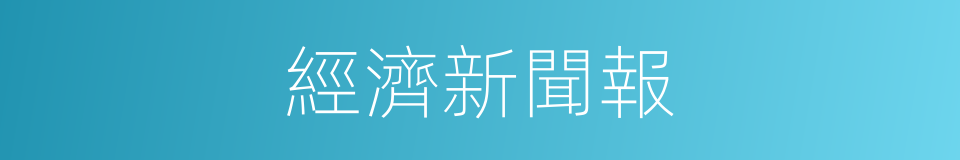 經濟新聞報的同義詞