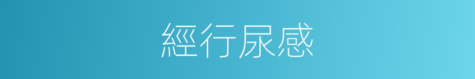經行尿感的同義詞