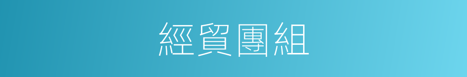 經貿團組的同義詞
