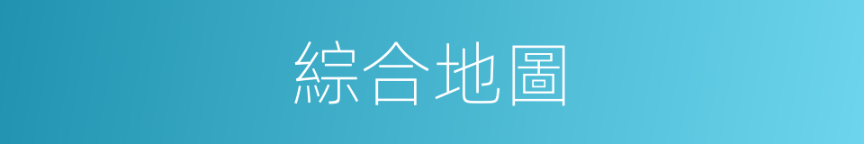 綜合地圖的同義詞